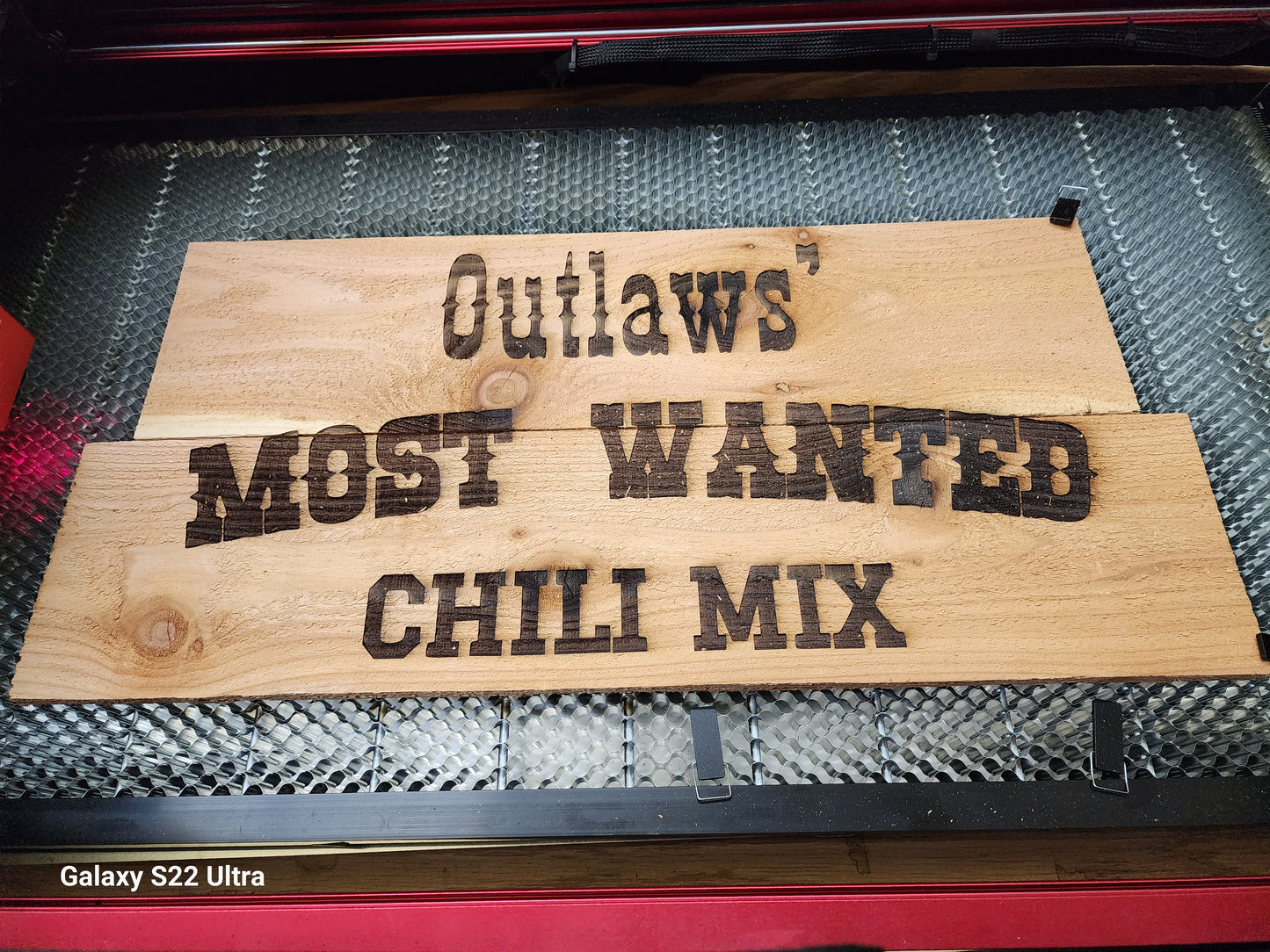 Outlaw Most Wanted Chili - Main Sign