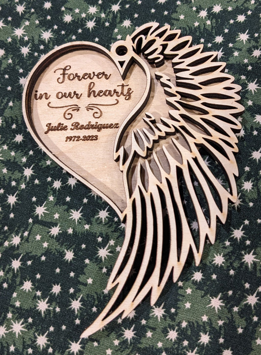 **Personalized** - Memorial Wing Ornament
