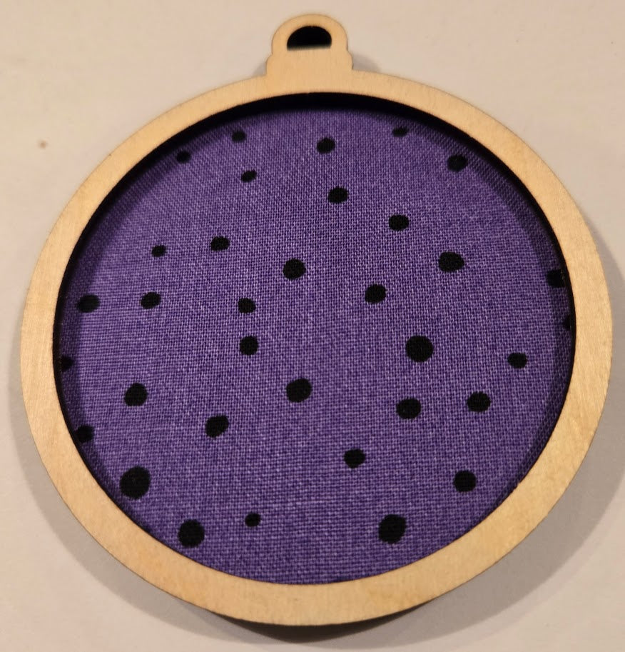 Purple with Black Dots